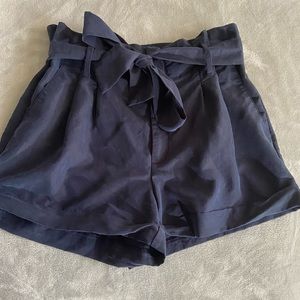 American Eagle Tie Waist High Waist Shorts